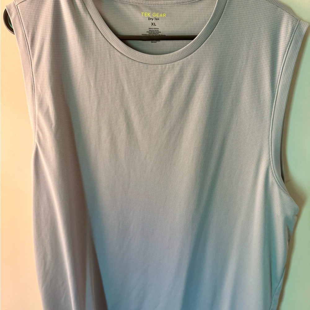 Tek Gear gray patterned Muscle Tee Sleeveless Relaxed